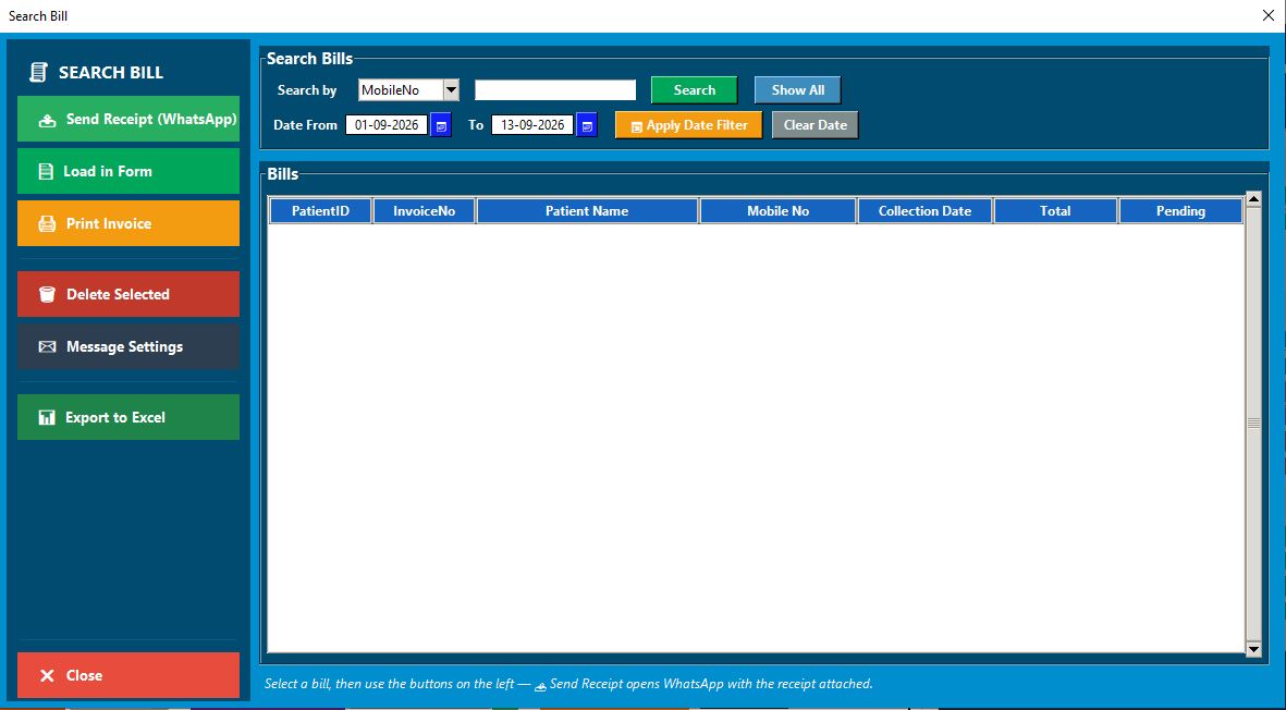 Search Reports & Bills