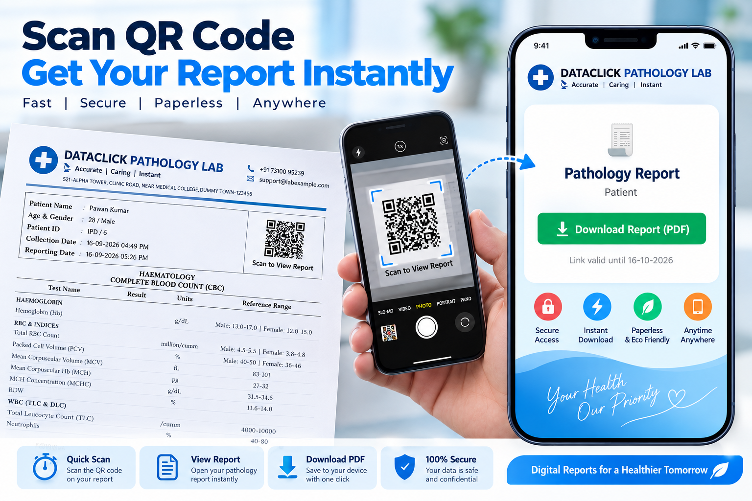 QR Online Report Delivery